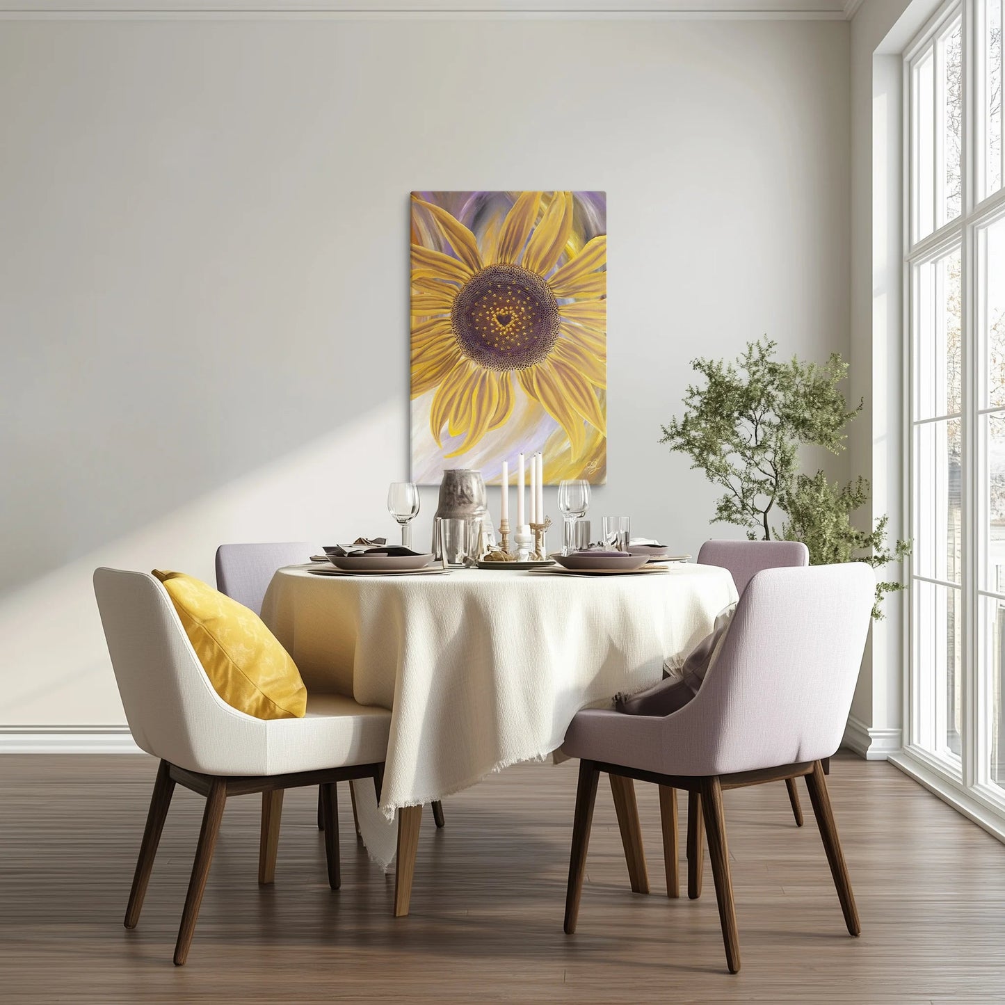 Bright Canvas Art | Flower of the Sun Artlyheart