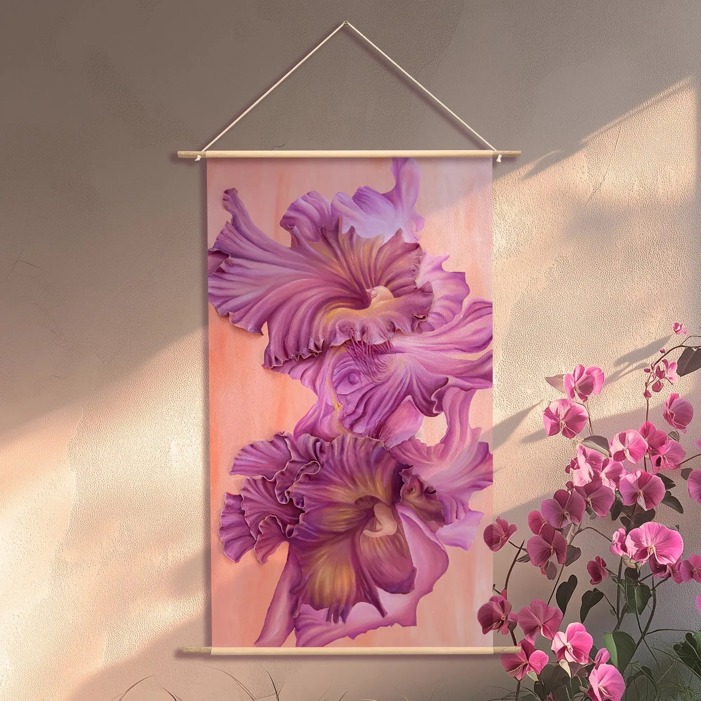 Lovely Scroll Art for Home Decor | Eternal Cattleyas Artlyheart