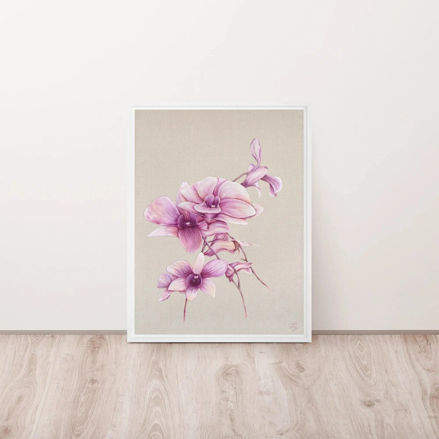 Whispers of Connection – Pine Framed Canvas - Artlyheart