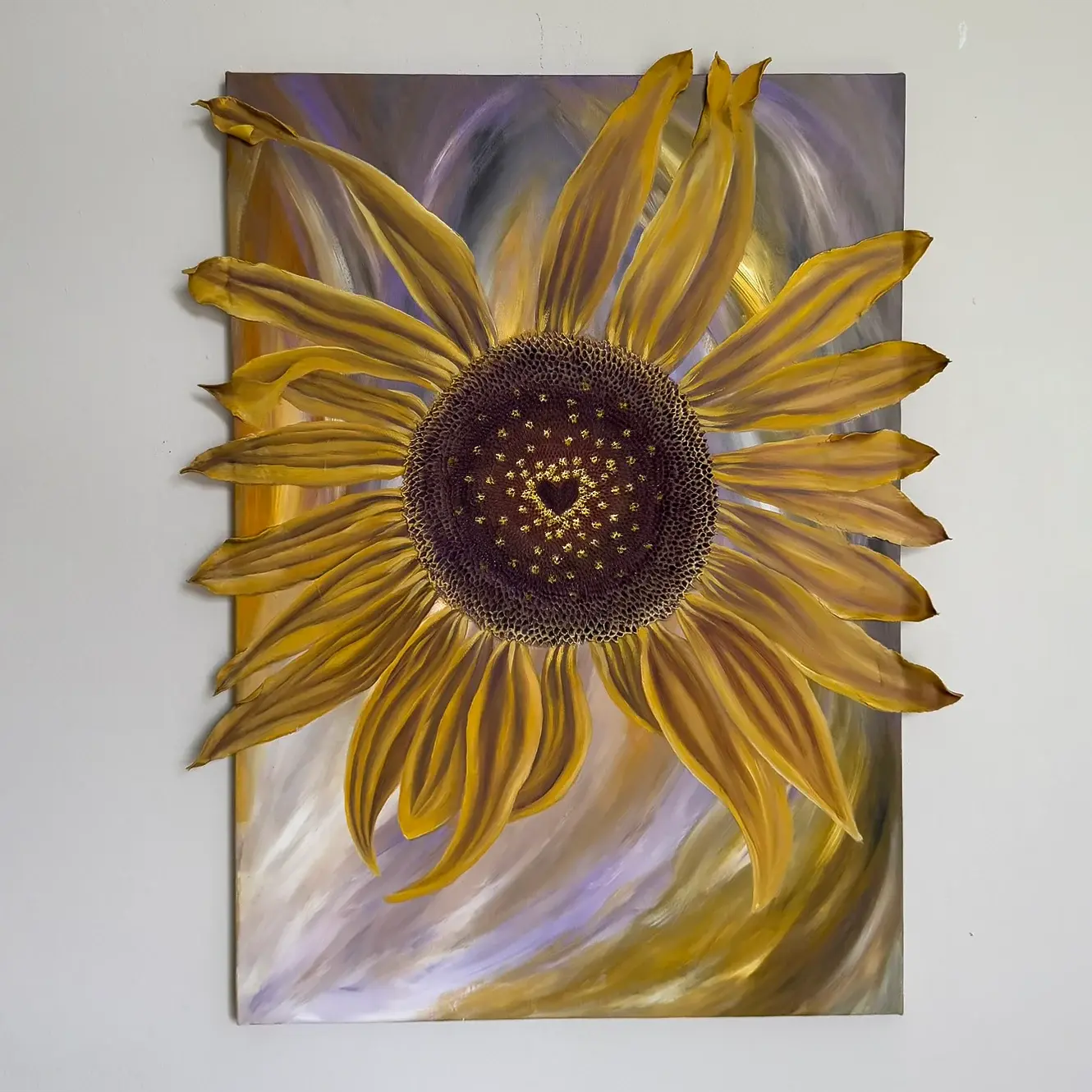 FLOWER OF THE SUN — Original Painting + Interior Design Artlyheart