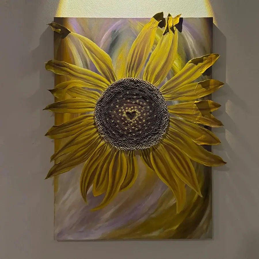 FLOWER OF THE SUN — Original Painting + Interior Design Artlyheart