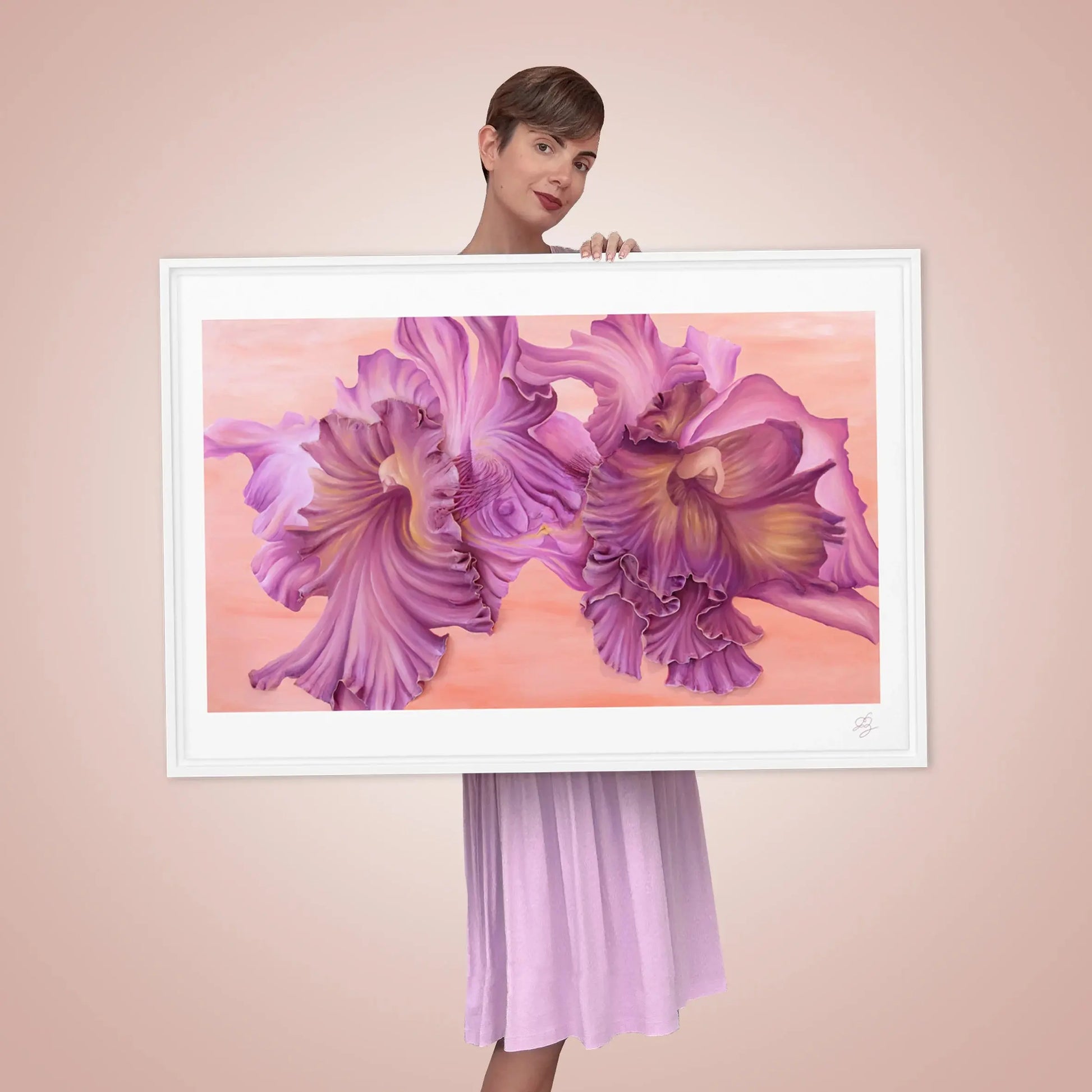 Lovely Framed Canvas Art | Eternal Cattleyas Artlyheart