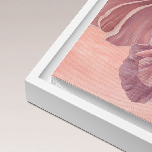 Peony's Tale – Pine Framed Canvas